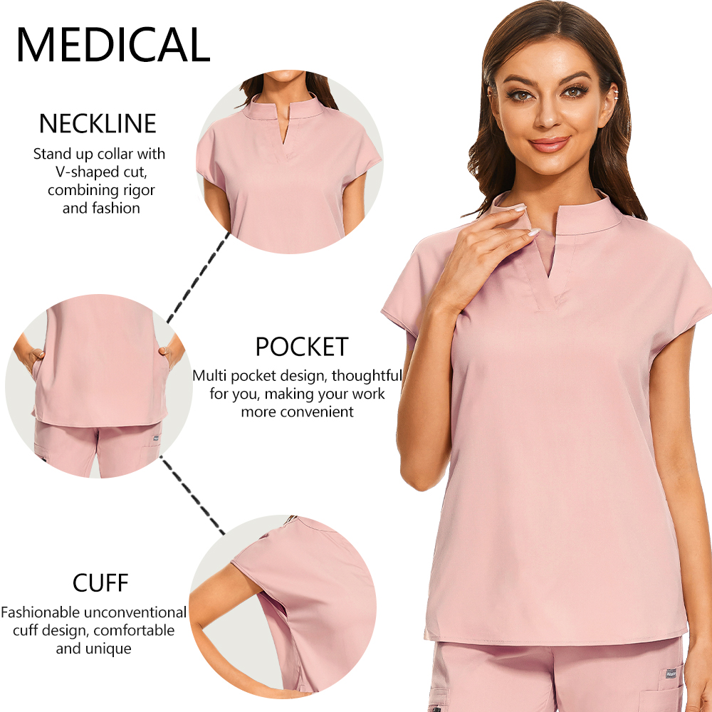 Plus Size Scrubs Set Women Med - огляд і ціна Medical Lab Uniform