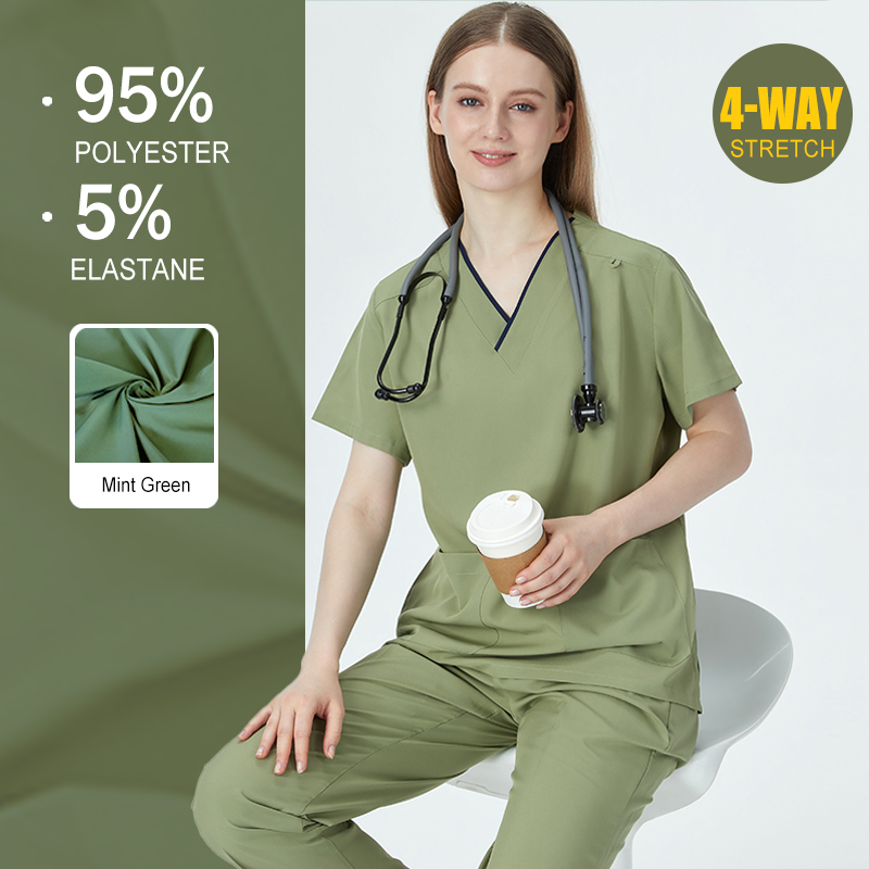 Women Uniform Scrubs Polyester - огляд і ціна Medical Lab Uniform