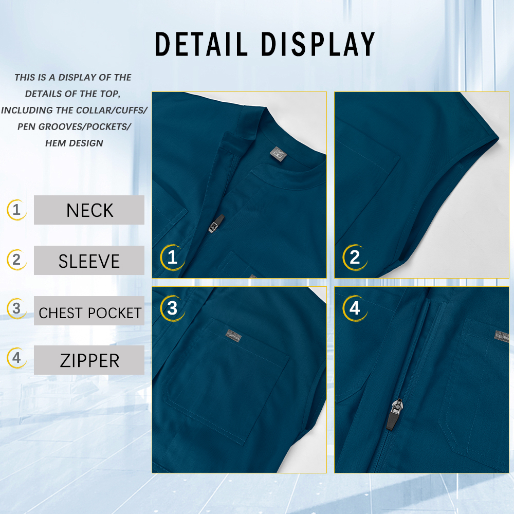 Short Sleeve Jumpsuits Dentist - огляд і ціна Medical Lab Uniform