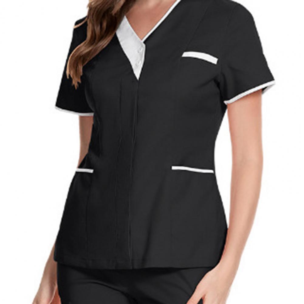 2025 V-neck Short Sleeve Tops  - огляд і ціна Medical Lab Uniform