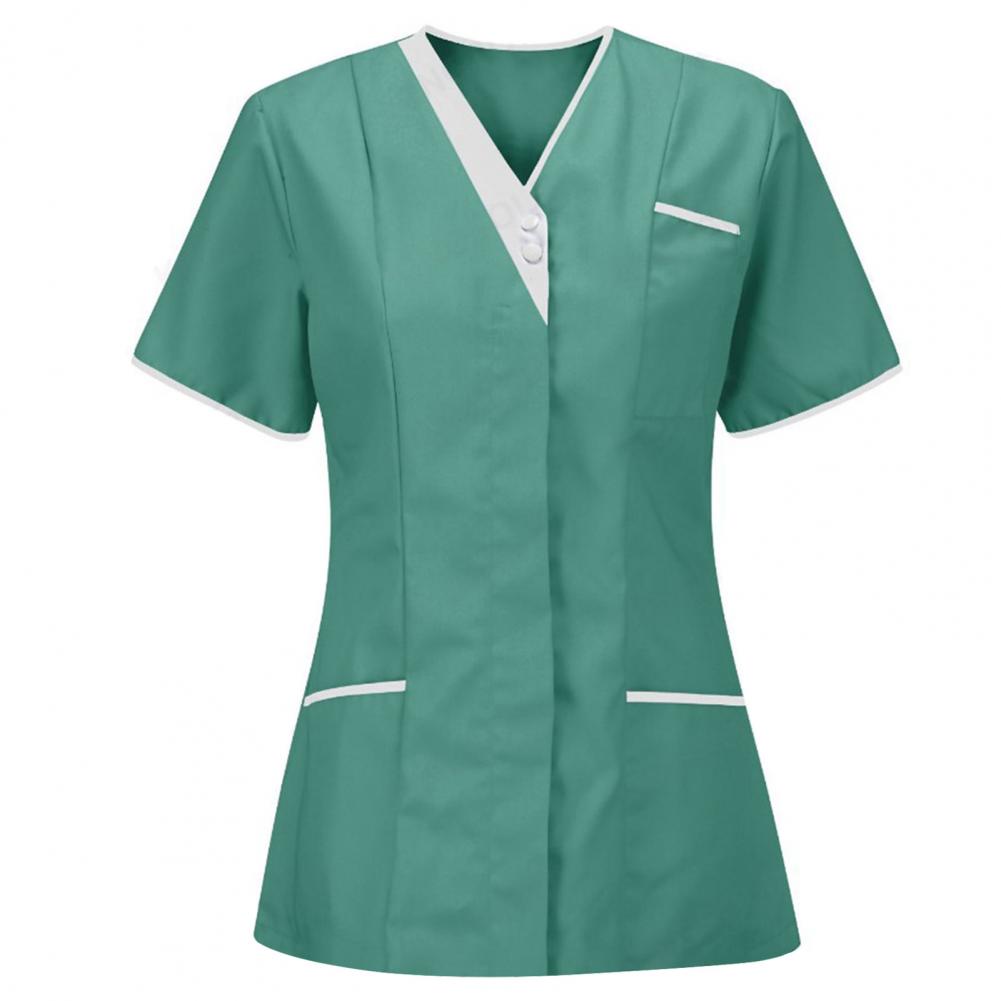 2025 V-neck Short Sleeve Tops  - огляд і ціна Medical Lab Uniform