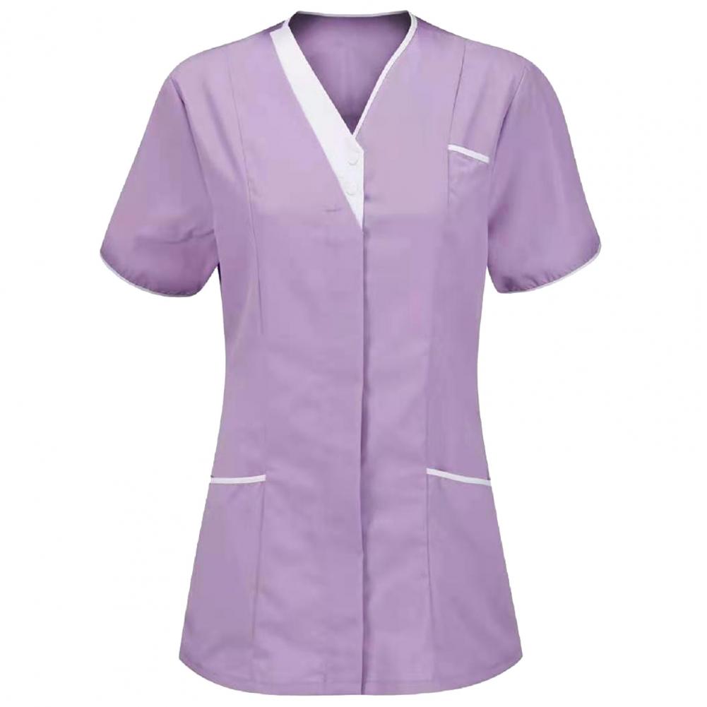 2025 V-neck Short Sleeve Tops  - огляд і ціна Medical Lab Uniform
