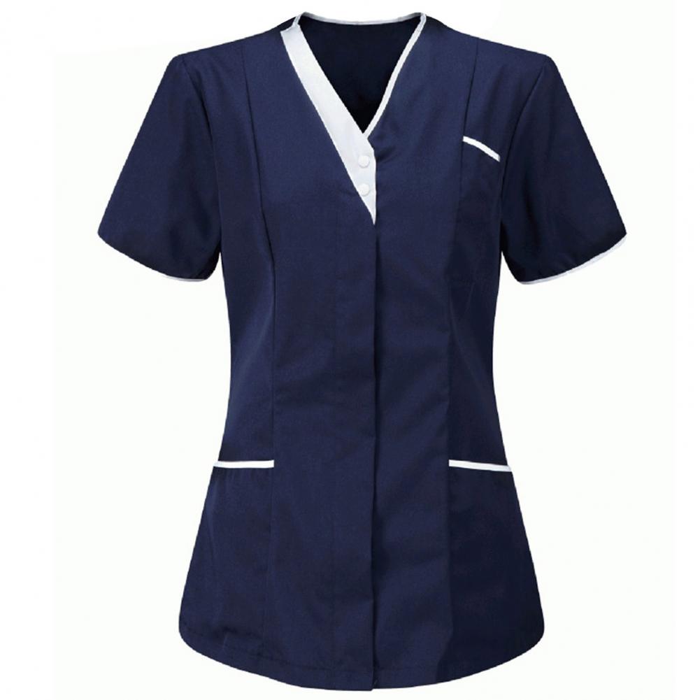2025 V-neck Short Sleeve Tops  - огляд і ціна Medical Lab Uniform